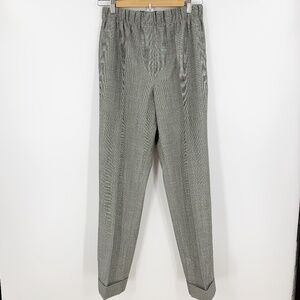Helmut Lang Pull On Wool Cuffed Suit Pant Sz 4